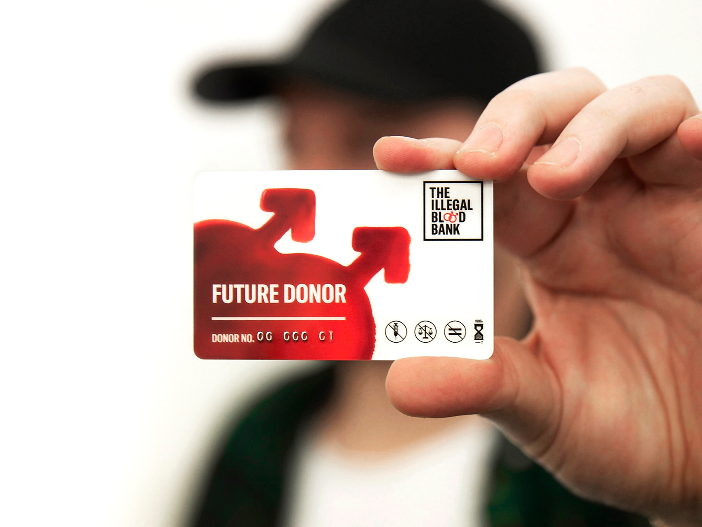 Illegal Blood Bank donor card